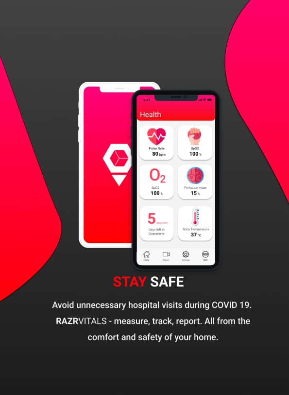 COVID Tracking Mobile Application - A remote health monitoring application for covid patients