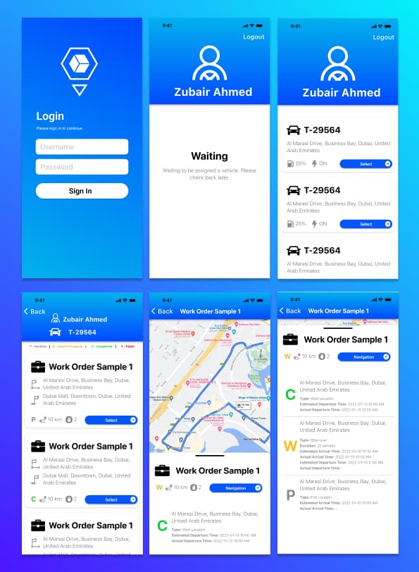 Vehicle Tracking Mobile Application - A mobile application for remotely tracking telemetry data for vehicle and drivers